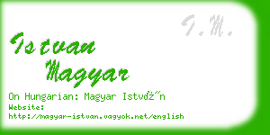istvan magyar business card
